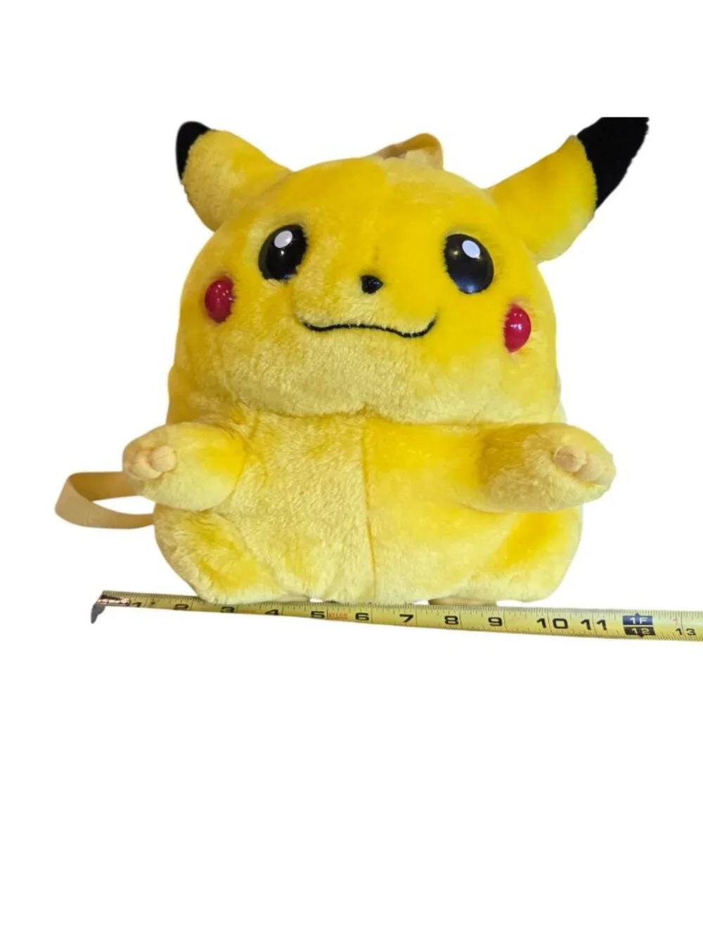 Vintage 90's Pokemon Nintendo Fat Pikachu Backpack Bag Plush by Pyramid